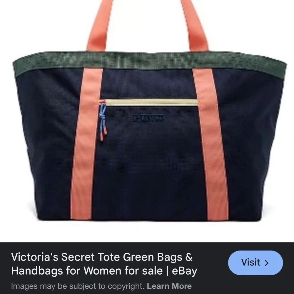 PINK Victoria's‎ Secret Navy Tote Bag NWT